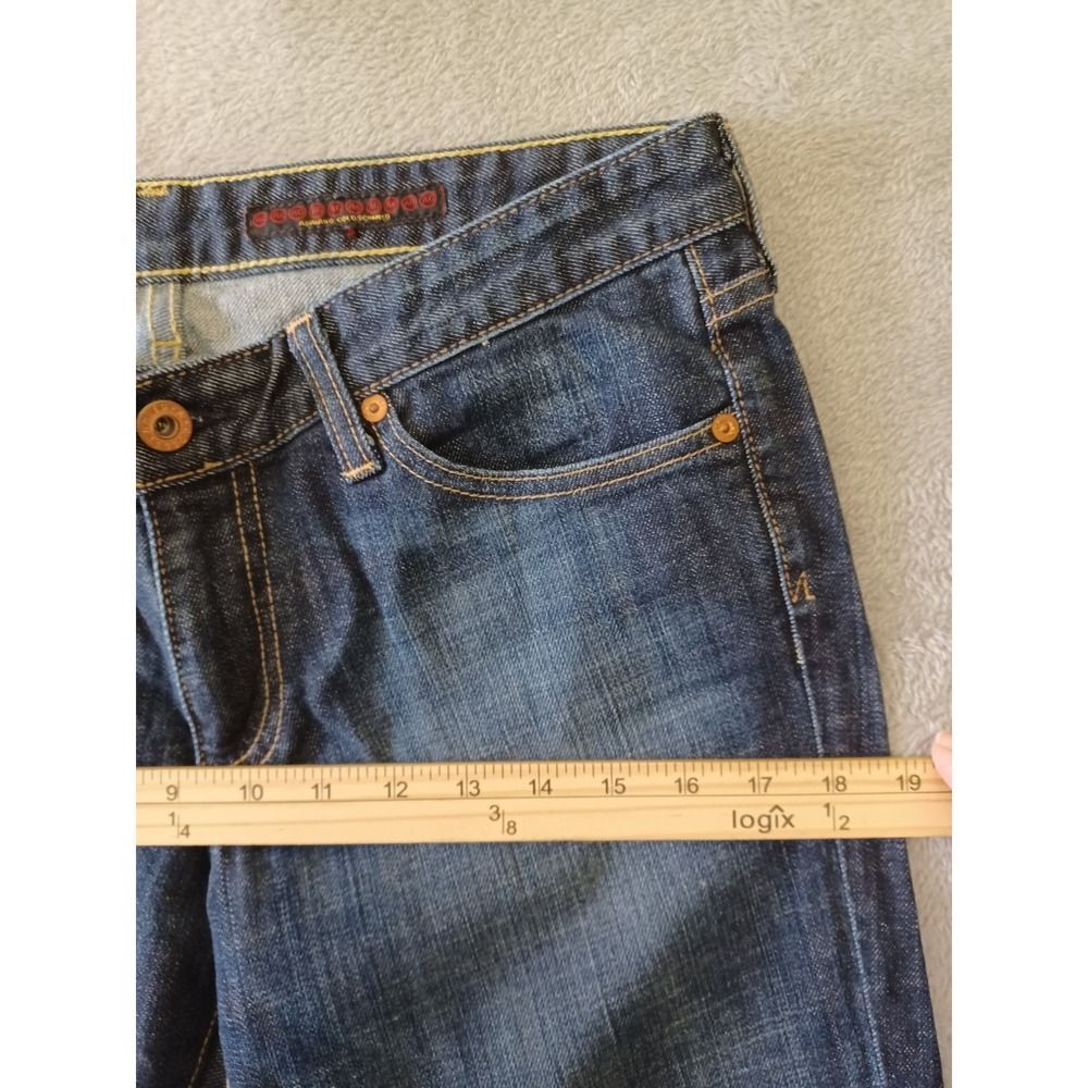 Low Rise Flare Bootcut Jeans Dark Wash Vtg Y2K Sz 30 Club AG Adriano Goldschmied - Picture 10 of 13